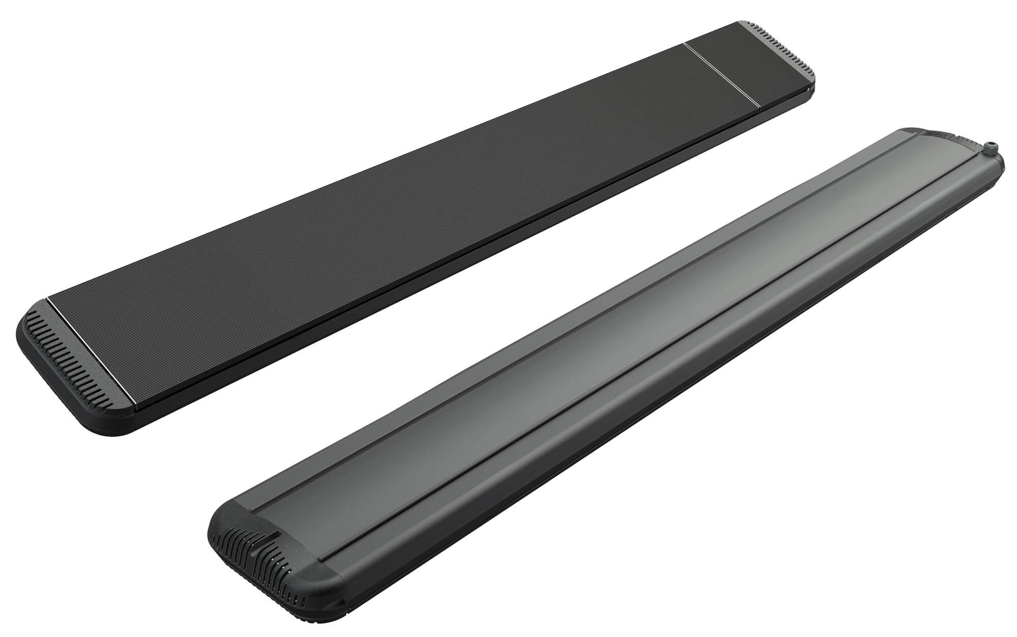 foto del prodotto stufa elettrica ad infrarossi 126x20,1x5,8 cm da soffitto 1500w in alluminio dimmerabile moel hot top nera
