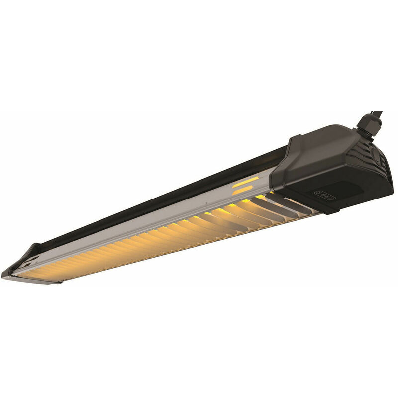 foto del prodotto stufa elettrica ad infrarossi 83x12,5x8,5 cm da parete soffitto 1800w moel iris