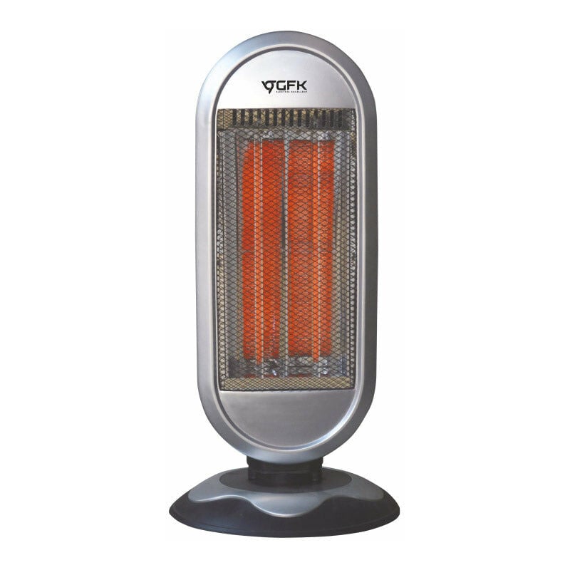 foto del prodotto stufa elettrica al carbonio 900w 2 elementi grigia