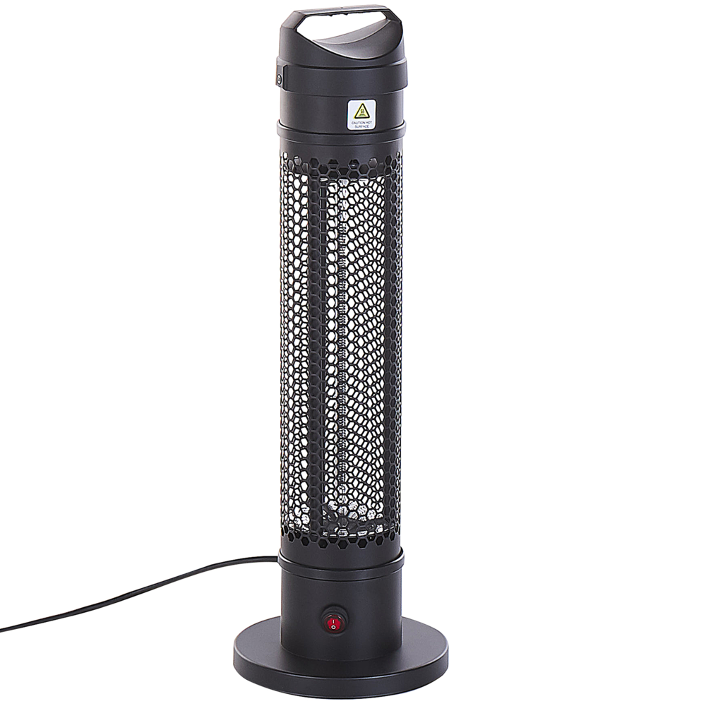 foto del prodotto stufa elettrica da esterno colore nero 1000 w freestanding portatile esterno giardino patio