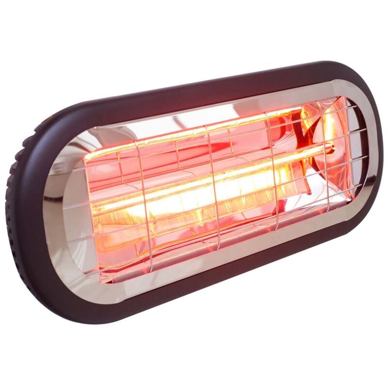 foto del prodotto stufa elettrica infrarossi fibra di carbonio 2000w per interni e esterni kekai top design 46x19x7,5 cm per soffitto e parete