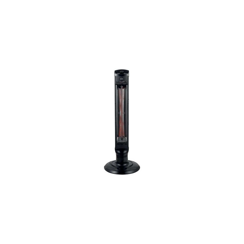 foto del prodotto stufa elettrica nera 1000w