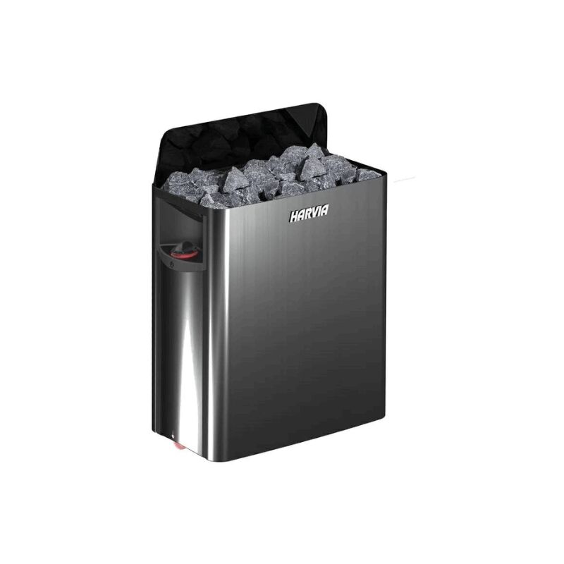 foto del prodotto stufa elettrica per sauna a vapore wall black da 4,5 kw senza centralina