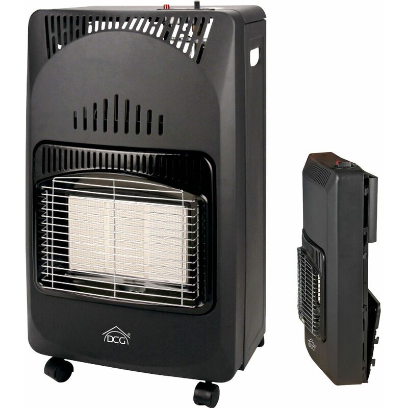 foto del prodotto stufa gas infrarossi gpl bombola 15 kg ante ripieghevole dcg 5 ruote cm 42x40xh74