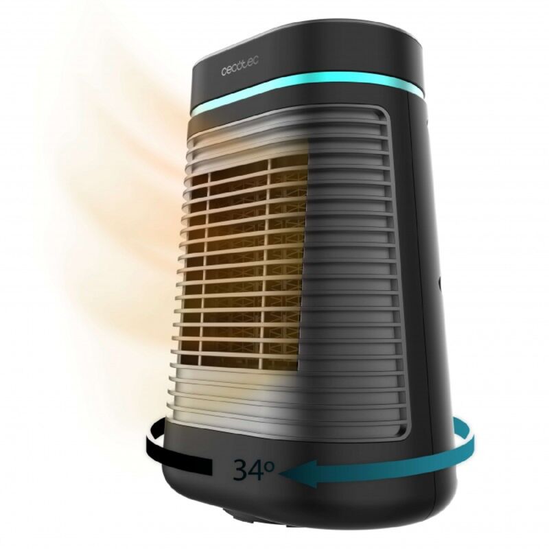 foto del prodotto stufa in ceramica readywarm 1550 max ceramic rotate smart black cecotec