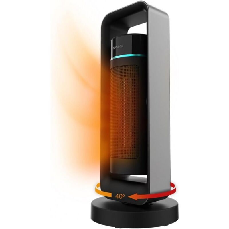 foto del prodotto stufa in ceramica readywarm 2000 max ceramic rotate design cecotec