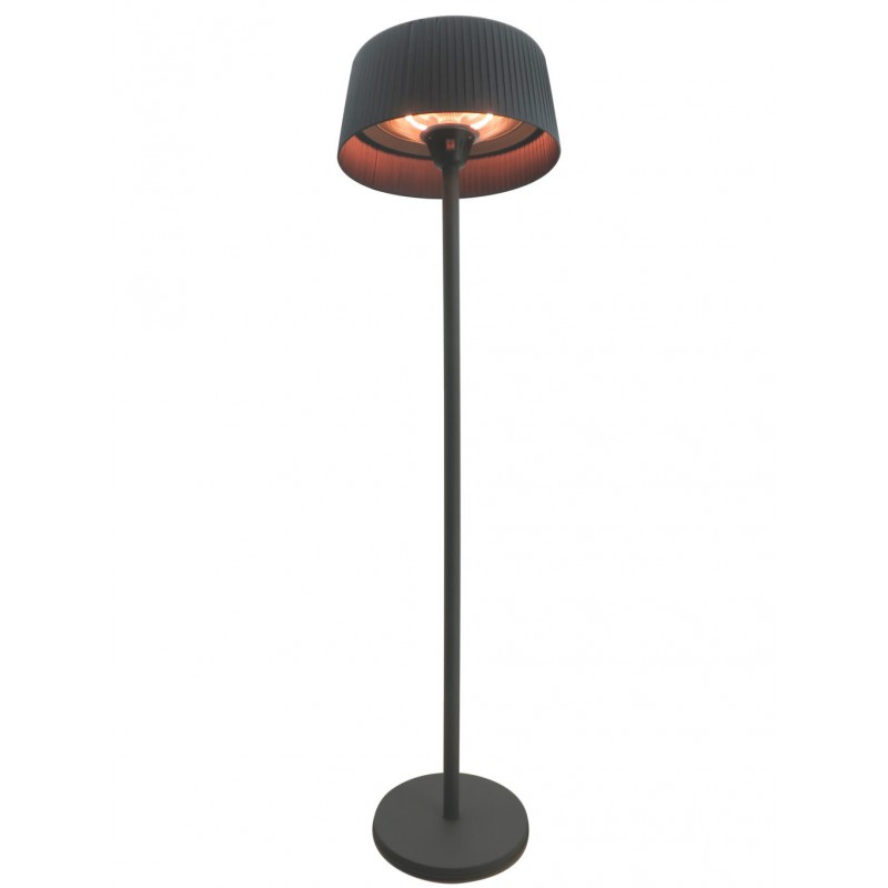foto del prodotto stufa infrarossi elegant xone nera 2100w riscaldamento istantaneo e design elegante