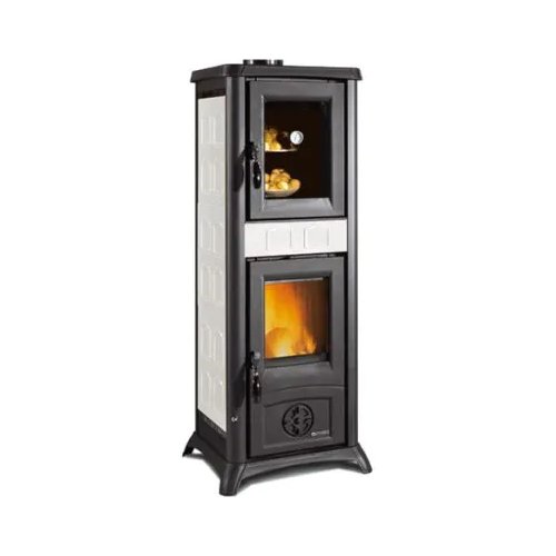 foto del prodotto stufa legna 7,3kw gemma forno 5.0 elegance bianco 7111721