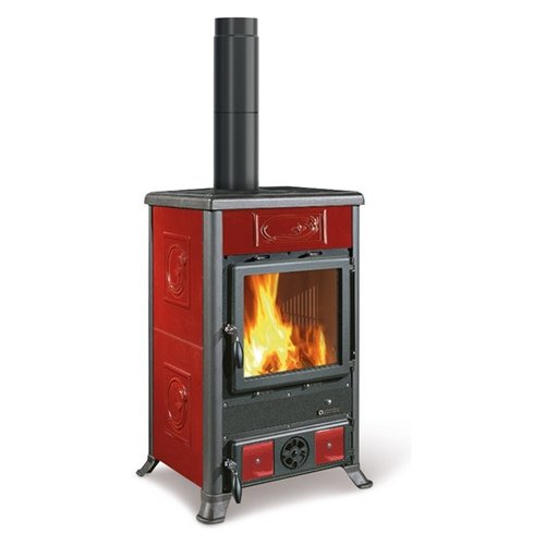 foto del prodotto stufa legna nordica 7017604 rossella r1 5.0 liberty bordeaux