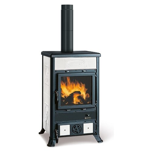 foto del prodotto stufa legna nordica 7017605 rossella r1 5.0 liberty bianco infinity