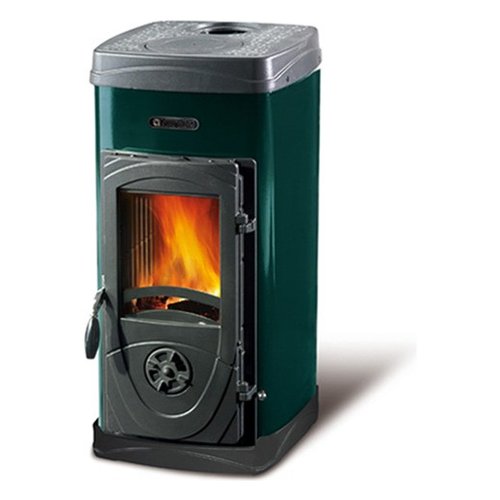 foto del prodotto stufa legna nordica 7111072 super junior verde