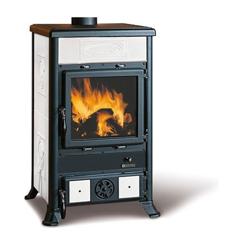 foto del prodotto stufa legna nordica 7112157 rossella r1 bii liberty bianco infinity