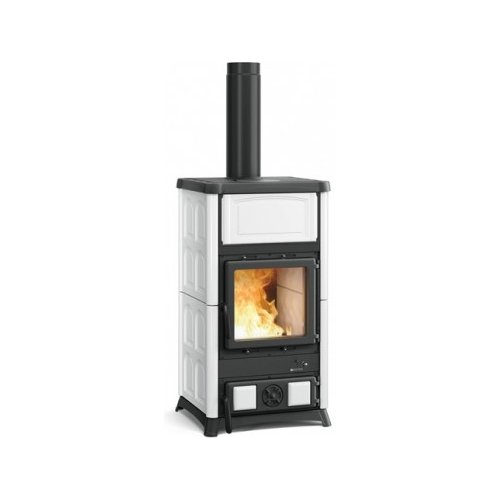 foto del prodotto stufa legna nordica 7112710 concita 2.0 bianco infinity