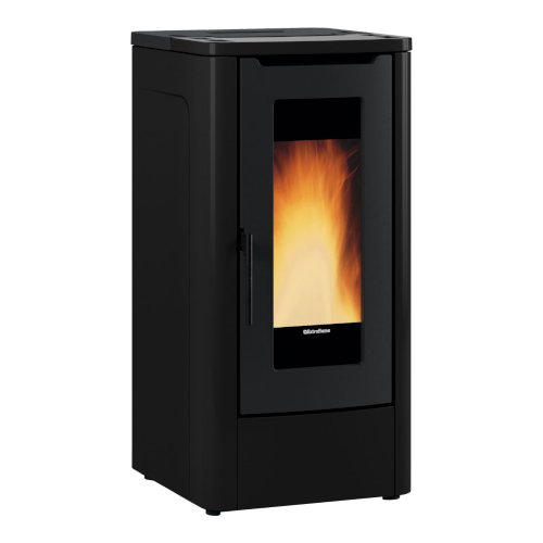 foto del prodotto stufa pellet 12kw teorema plus 5.0 black 5 stelle 1287552