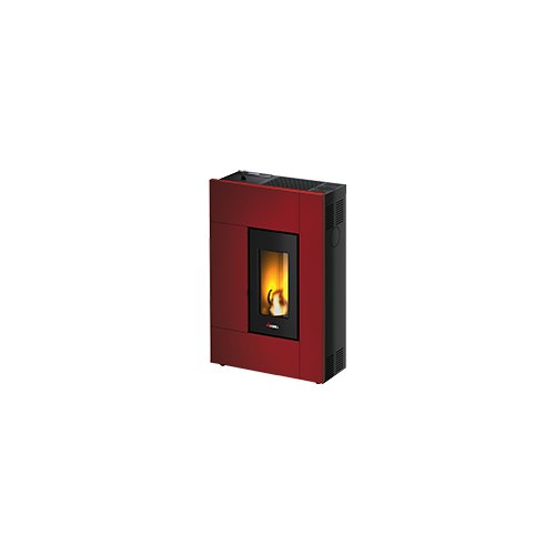 foto del prodotto stufa pellet cadel 7019583 spirit3 5 rosso