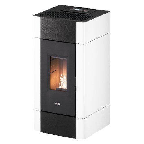foto del prodotto stufa pellet cadel 7022047 cristal 9 bianco