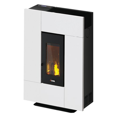 foto del prodotto stufa pellet cadel 7022160 grace3 7 bianco