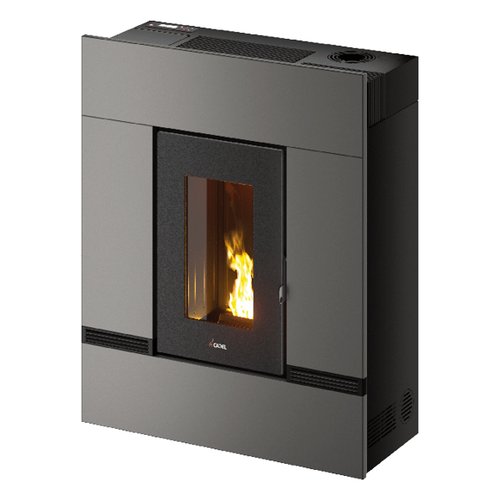 foto del prodotto stufa pellet cadel 7023106 mithos plus 14 up twin titanium