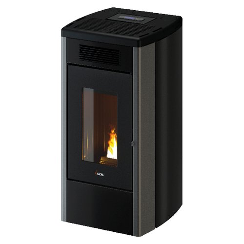 foto del prodotto stufa pellet cadel 7023123 atena plus 14 t2 titanium