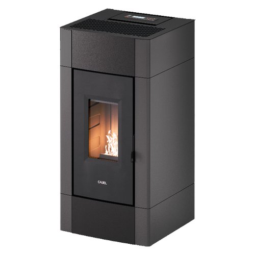 foto del prodotto stufa pellet cadel 7025035 cristal 9 antracite 7025035