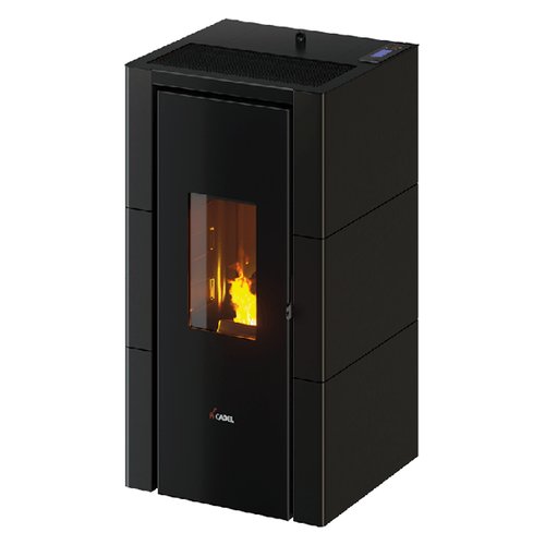 foto del prodotto stufa pellet cadel 7025044 cristal 7 t2 antracite