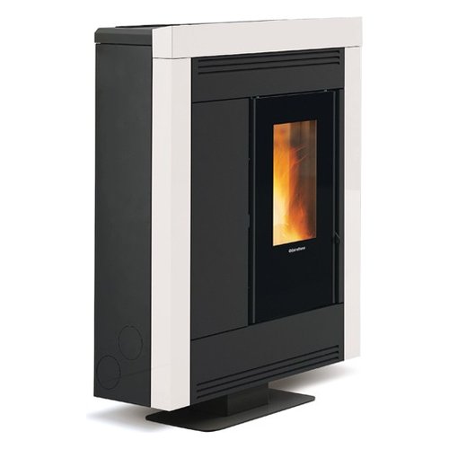 foto del prodotto stufa pellet extraflame 1288650 souvenir plus steel 5.0 white