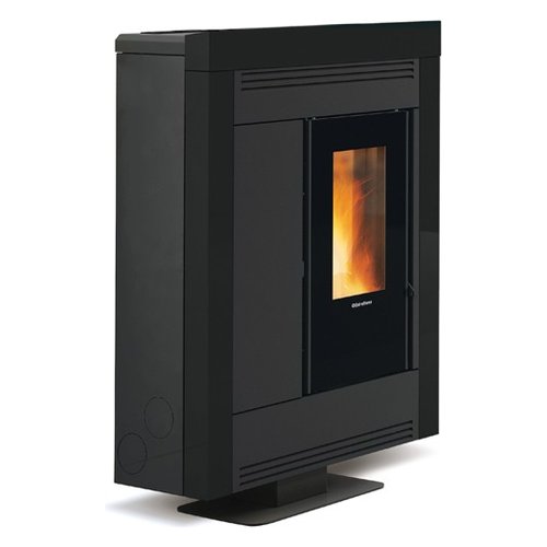 foto del prodotto stufa pellet extraflame 1288695 souvenir plus steel 5.0 black