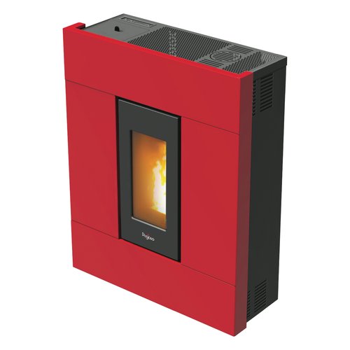 foto del prodotto stufa pellet pegaso 7019031 tabla 7 slim rosso