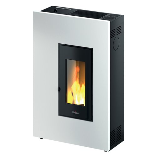 foto del prodotto stufa pellet pegaso 7020033 madison 5 slim bianco