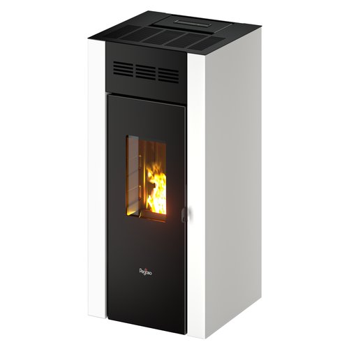 foto del prodotto stufa pellet pegaso 7022001 elane 9.0 bianco