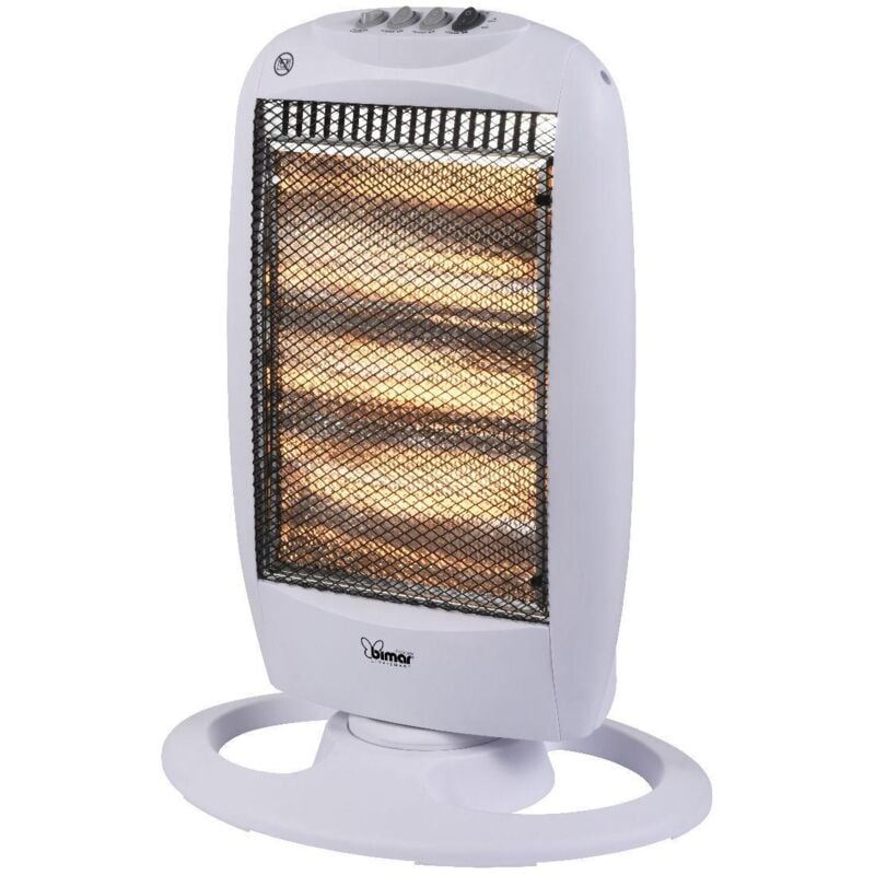 foto del prodotto stufa radiante alogena bimar max 1200w bianco hr315