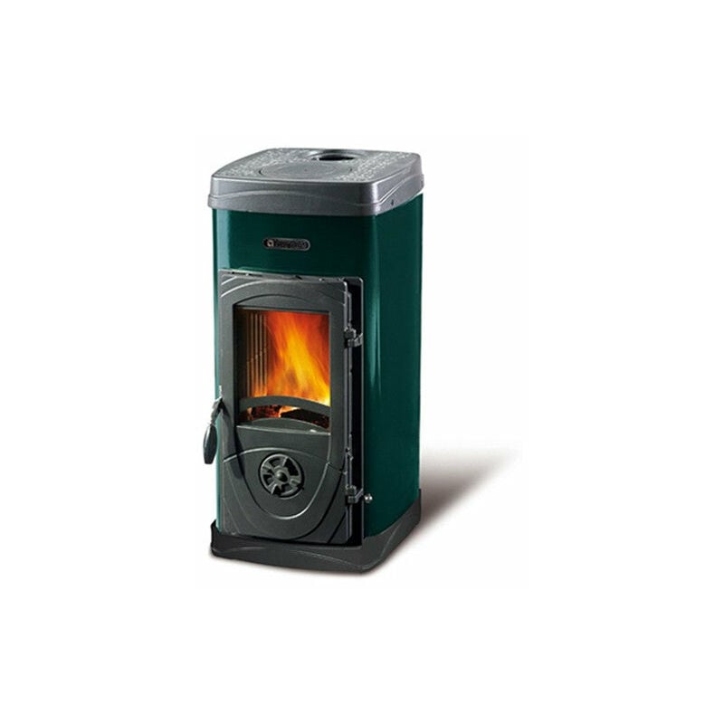 foto del prodotto stufa riscaldamento a legna bruciatutto 5kw potenza super junior nordica green