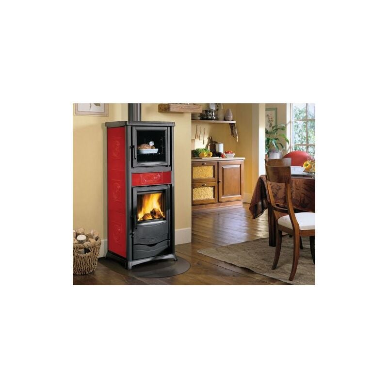 foto del prodotto stufa rossella plus forno evo ceram. bordeaux