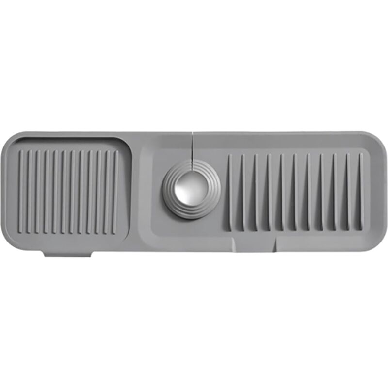 foto del prodotto stuoia di scarico del lavandino grigio scuro stuoia di scarico del lavandino in silicone stuoia di scarico del lavandino in silicone stuoia di