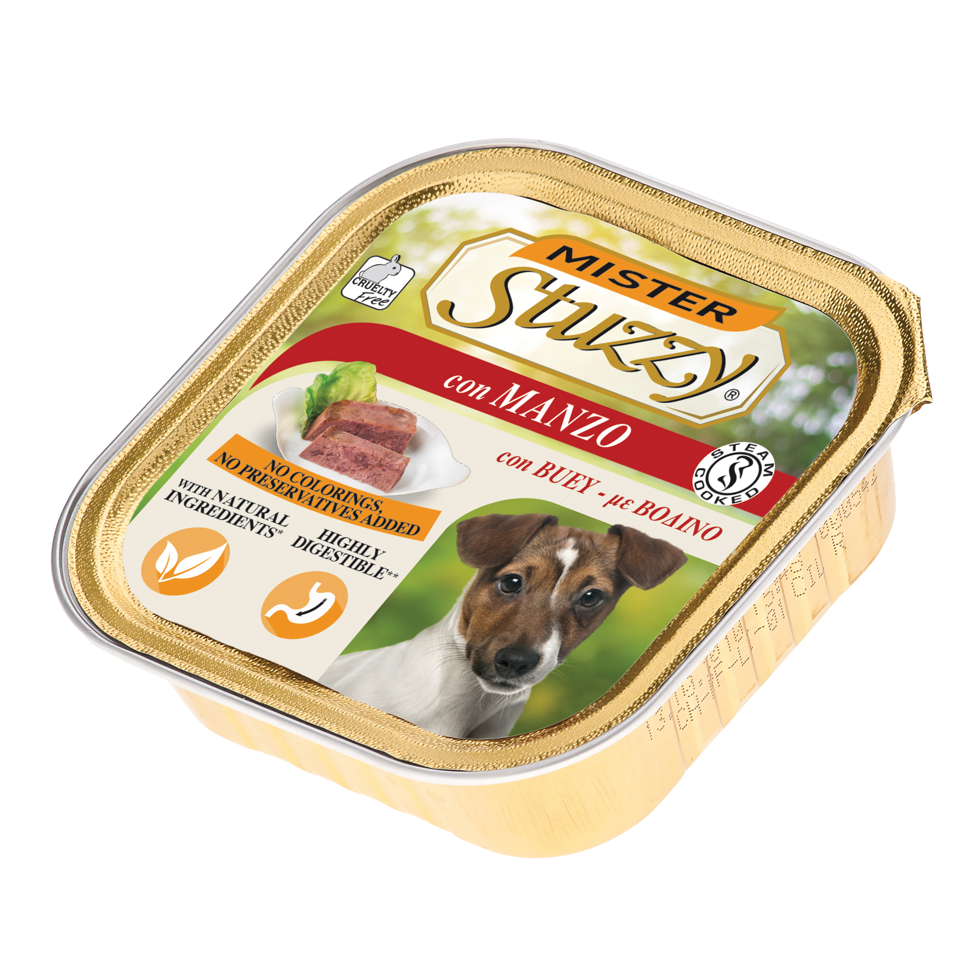 foto del prodotto stuzzy cane pate 039 vaschetta adulto manzo 150 gr