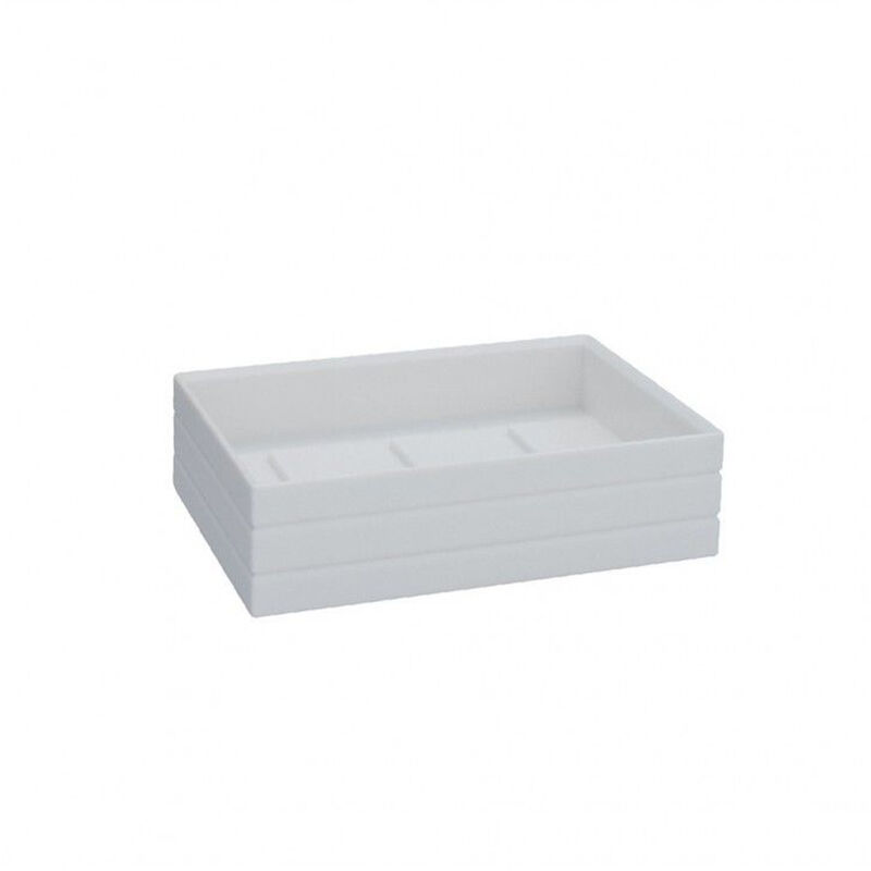 foto del prodotto style portasapone rettangolare abs bianco soft touch codice prod a103110imp000 aquasanit