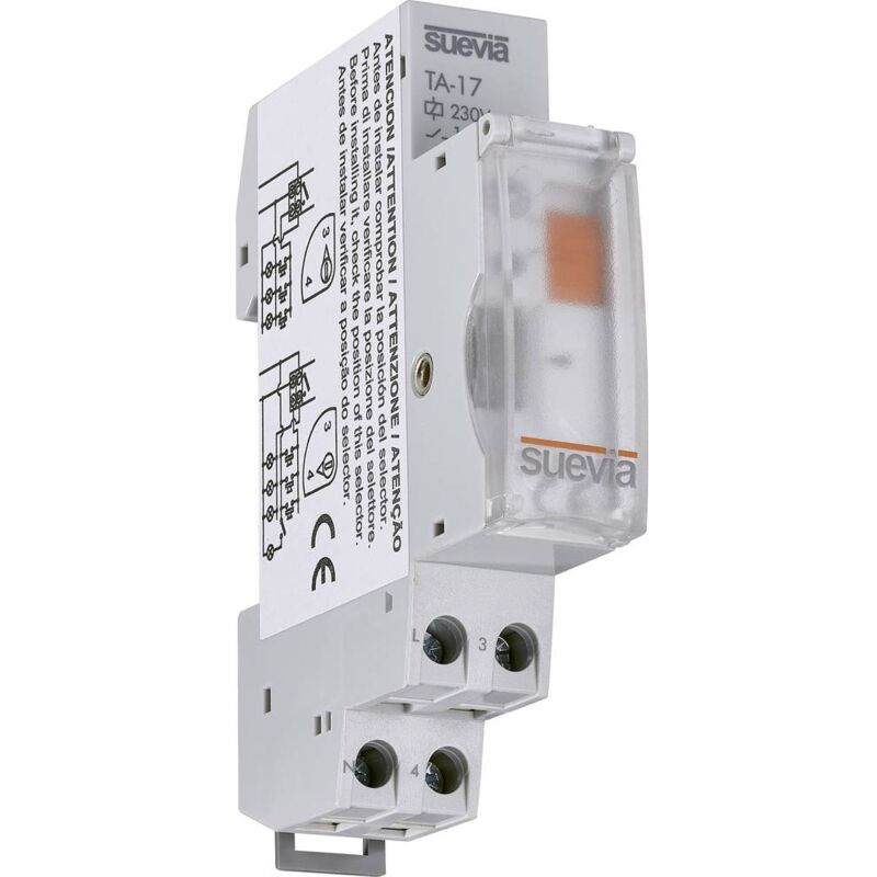 foto del prodotto su063031 rel temporizzatore luci scale guida din 230 v suevia