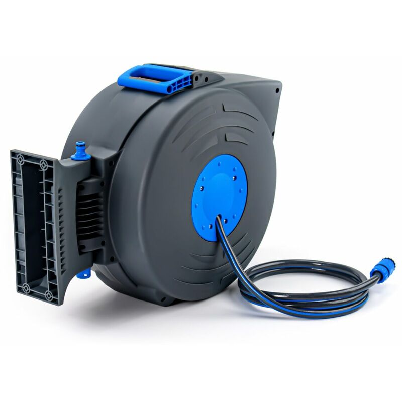 foto del prodotto suan avvolgitubo automatico da parete con tubo da 20m 2m noir