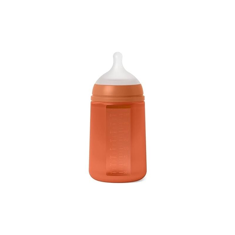 foto del prodotto suavinex biberon 240ml in silicone 3 orange sunset