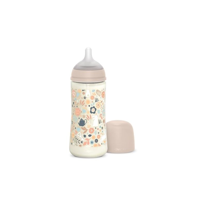 foto del prodotto suavinex biberon 6 mesi wonderland liberty rosa 360 ml