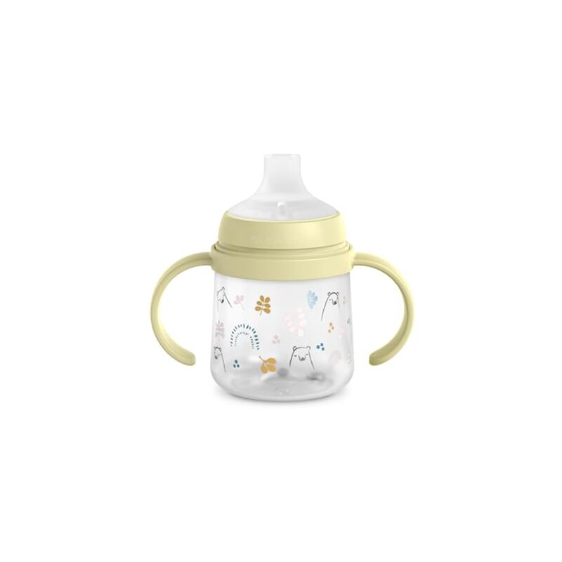 foto del prodotto suavinex biberon con beccuccio e manici 6 mesi my family verde 150 ml