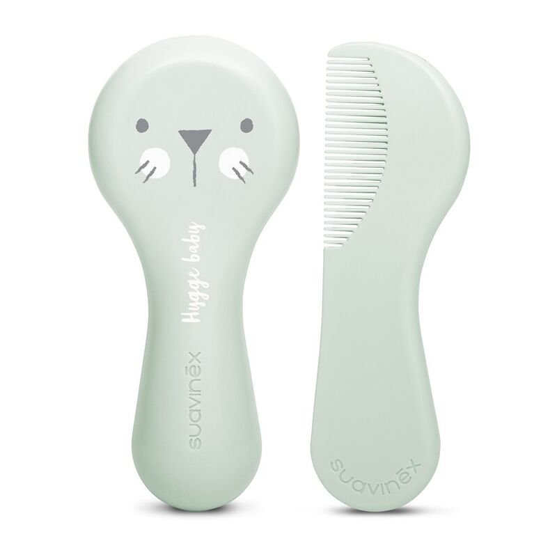 foto del prodotto suavinex set spazzola e pettine hygge verde