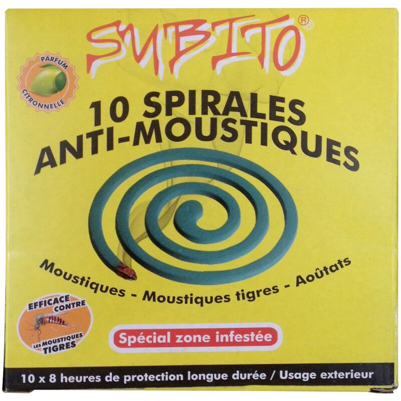 foto del prodotto subito antizanzare a spirale 10 pezzi