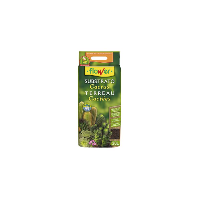 foto del prodotto subrate cactus, borsa con asa, 20 litri flower