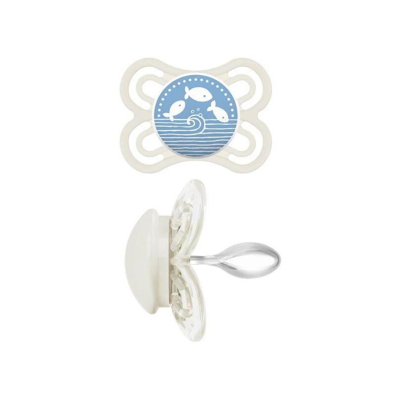 foto del prodotto succhietto perfect 0 mesi azzurro silicone