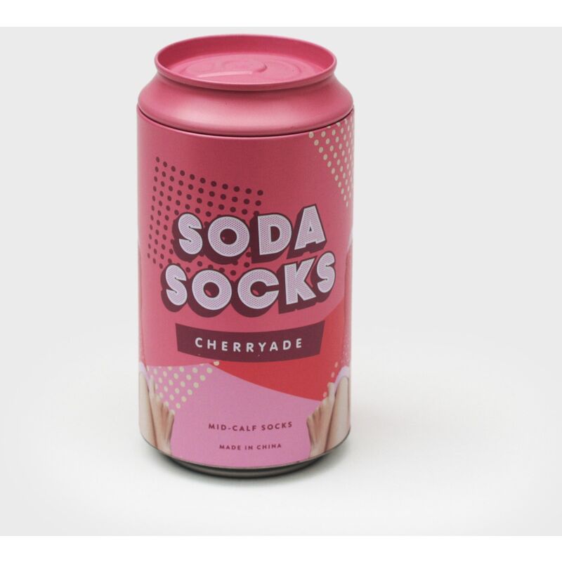 foto del prodotto suck uk calzini alla soda ciliegia rosa