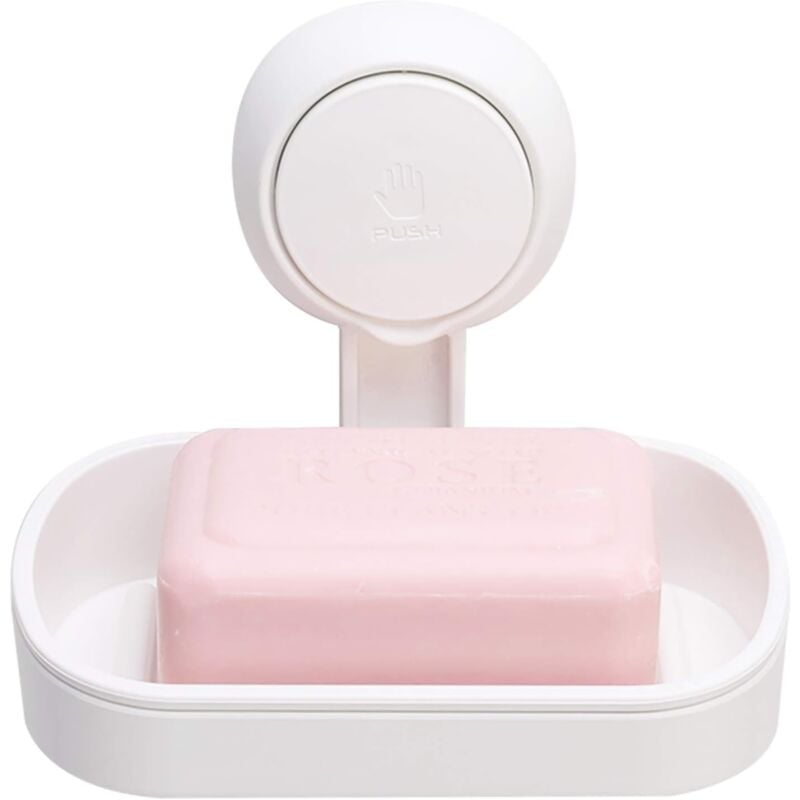 foto del prodotto suction cup suction cup soap dish no drilling reusable 1 second installation shower soap holder load 5kg waterproof holder for bathroom shower wall