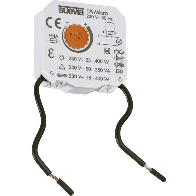 foto del prodotto suevia su200004 rel temporizzatore luci scale ad incasso 230 v