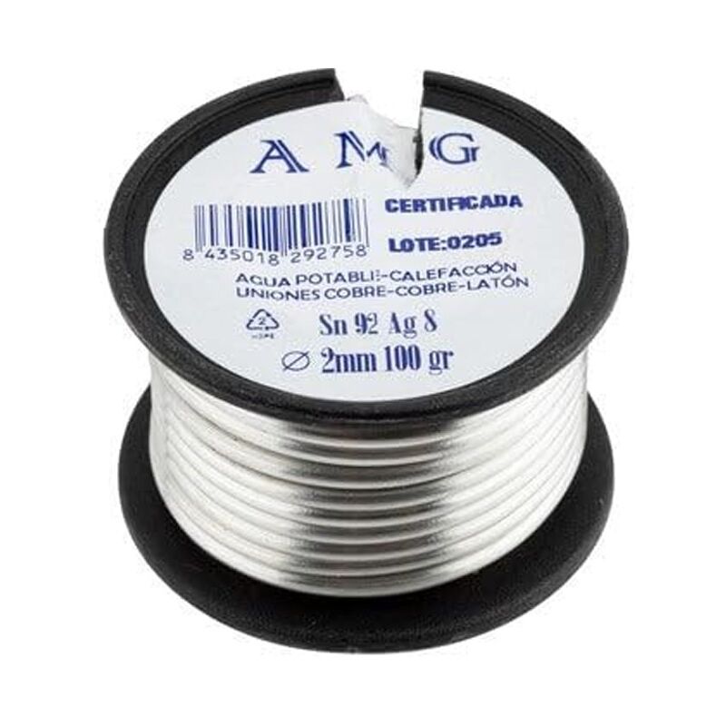 foto del prodotto suinga bobina stagno argento 8 100 gr senza piombo