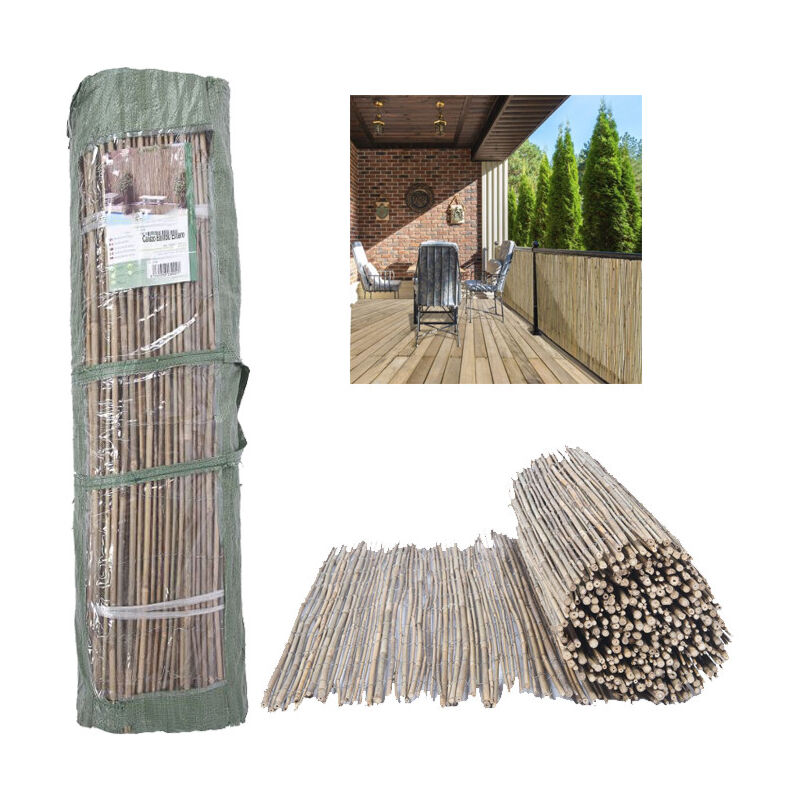 foto del prodotto suinga canniccio di bambu giardino naturali intere 2 x 5 metri. ossatura 85 . canne di bamb naturali, che conferiscono resistenza e d